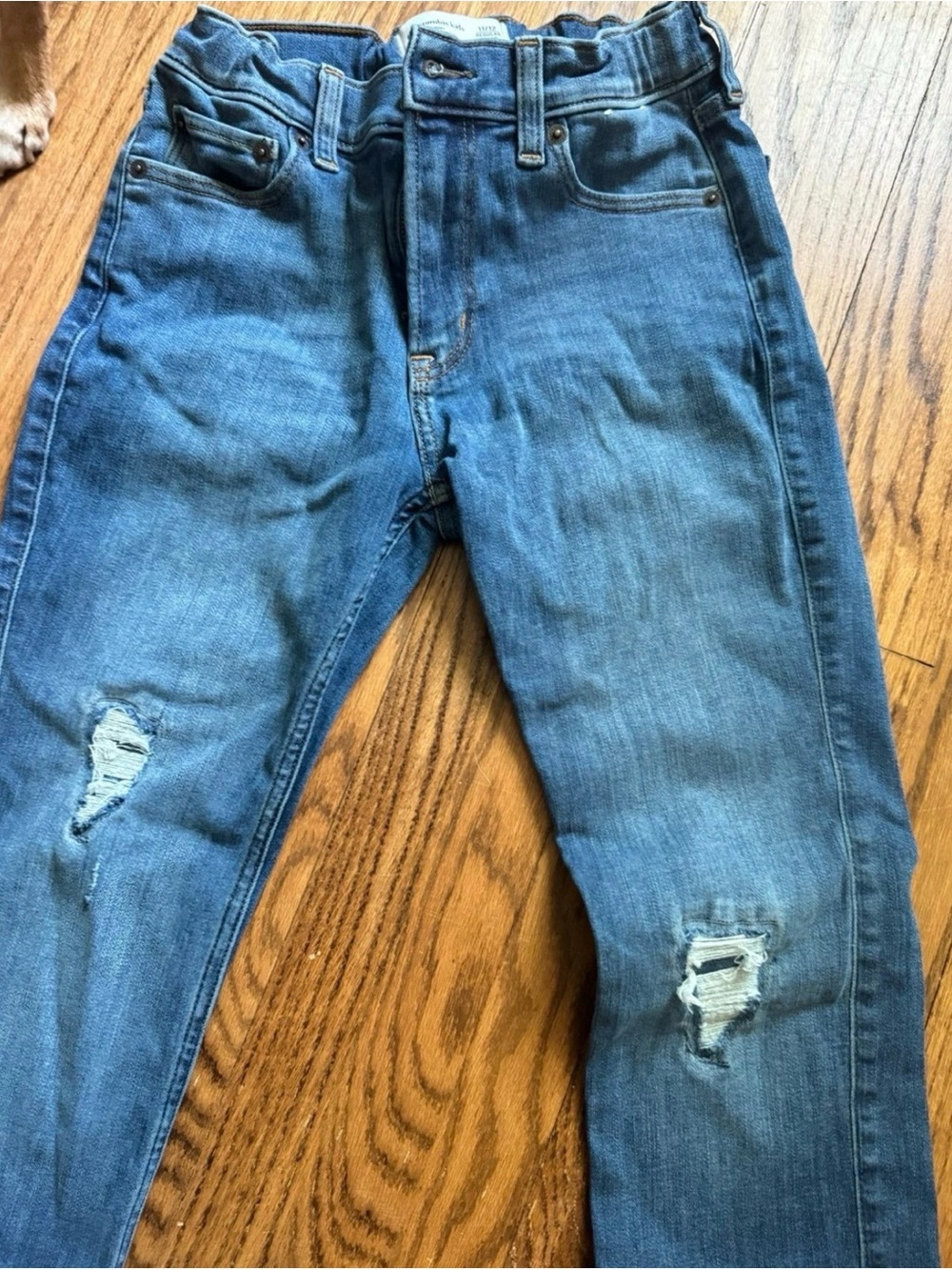 abercrombie kids Distressed Blue Denim Jeans